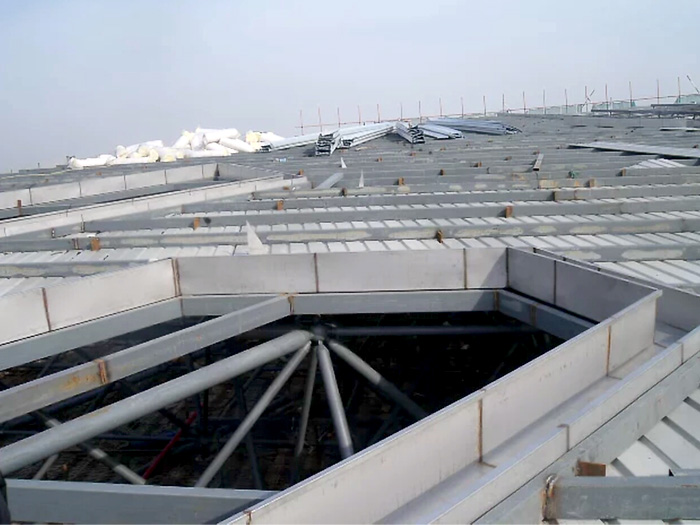 乌海安吉县体育馆网架